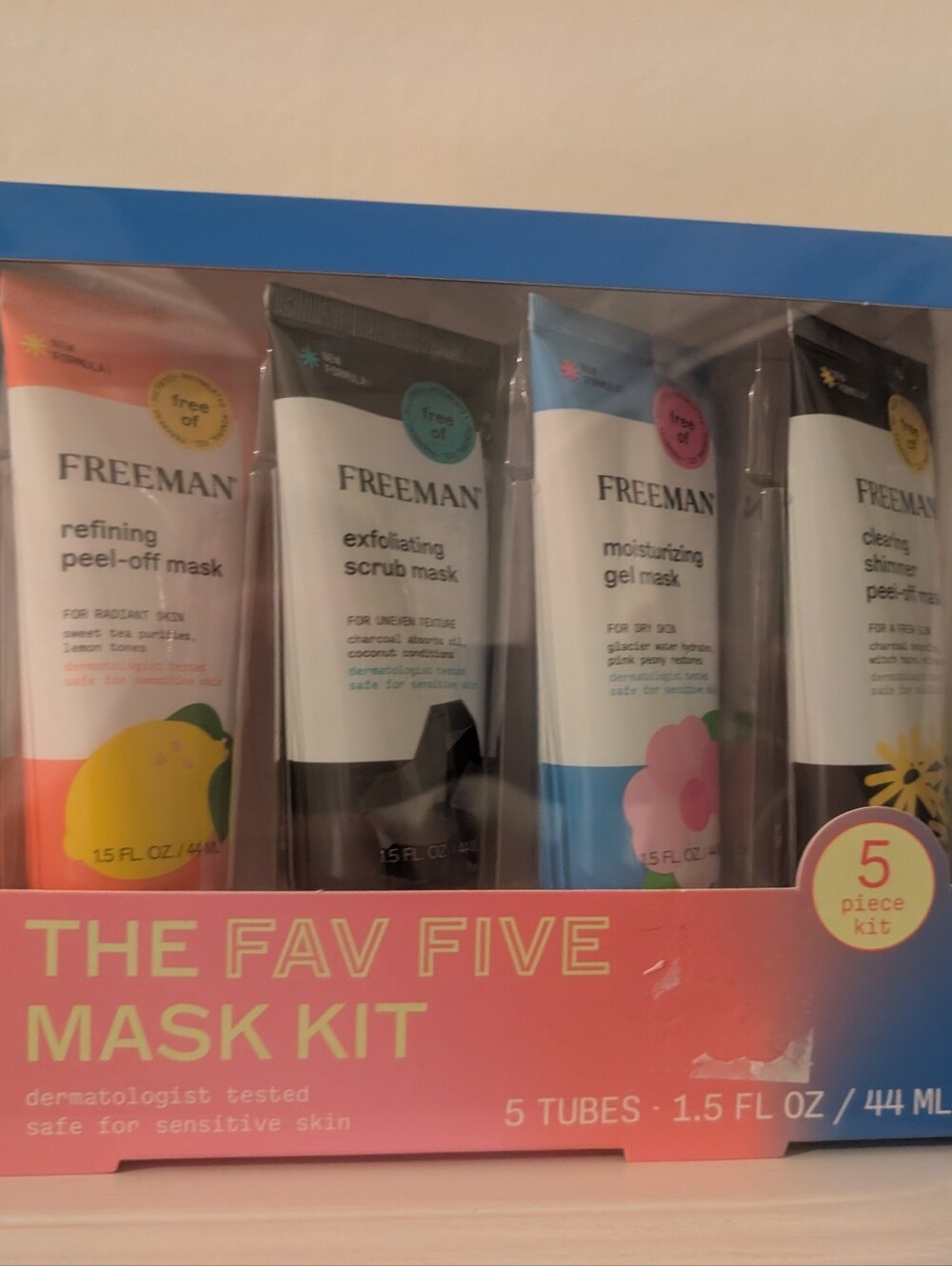 Freeman Limited Edition The Fav Five Mask Kit, 5 Tubes, 1.5oz each NEW